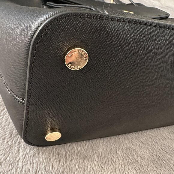 Michael Kors Black Jet Set Leather Shoulder Bag Tote Purse Handbag - Picture 3 of 8